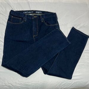 Carhartt Men's Dark Indigo Straight Jeans